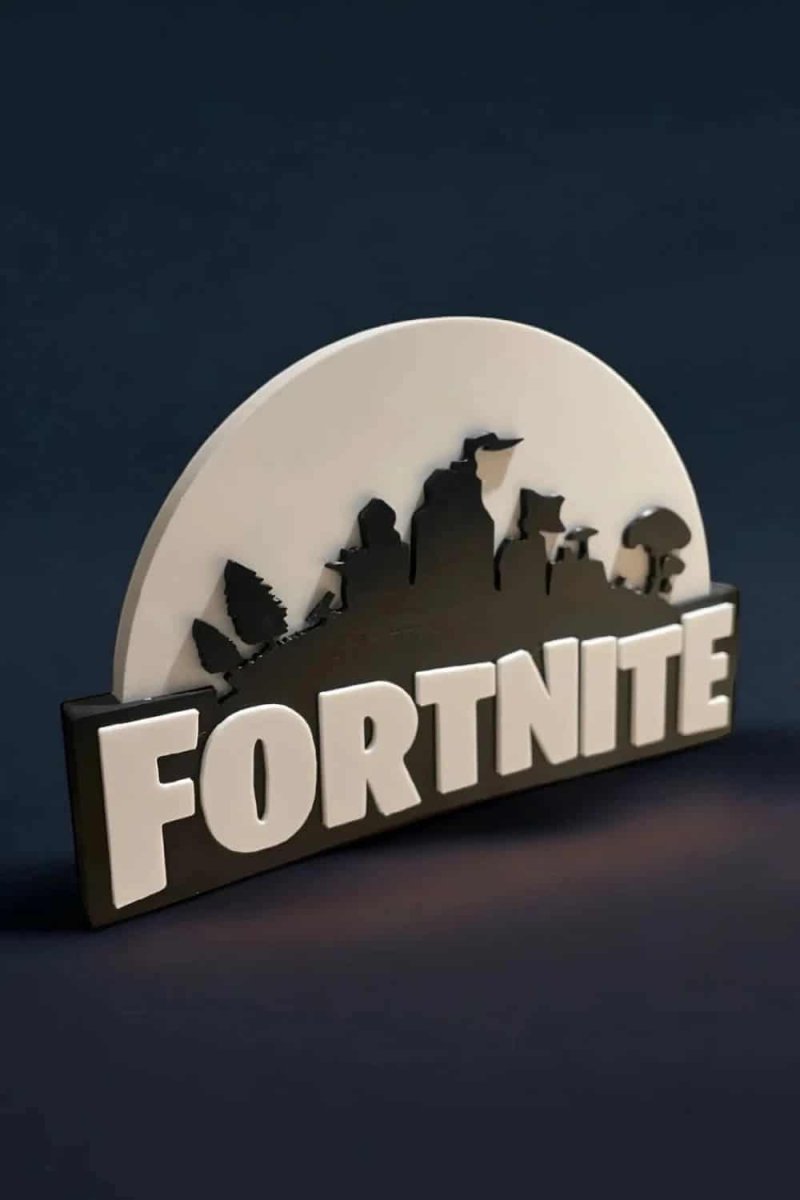 Logo Fortnite 3D – Déco gaming / Cadeau fan du Battle Royale – Image 2