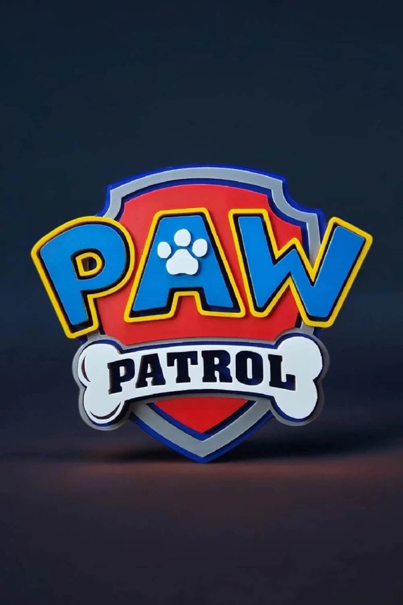 Logo Paw Patrol 3D – Déco enfant / Cadeau fan de la Pat’ Patrouille – Image 2
